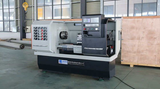 Ελαφριά CNC υπολογιστών γραφείου τύπων CNC μηχανών τόρνου οριζόντια μικρή μηχανή CK6136 τόρνου