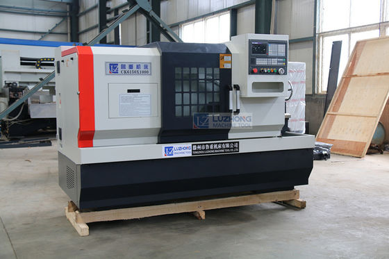 Οριζόντια επίπεδη CNC τόρνου κρεβατιών CK6140 CK6150 μηχανή