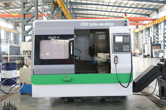 Ck46d-8 CNC κρεβατιών ραπίσματος 5 άξονα τόρνος για την πώληση με τα εργαλεία άξονα και άλεσης Γ