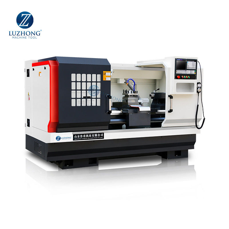 Cnc τόρνος μηχανών CK6152E Cnc τόρνου ελεγκτών Syntec Cnc τόρνου χώρας πετρελαίου με τον τροφοδότη φραγμών